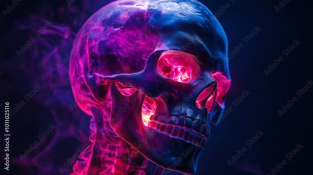 Medical Skull X-ray Image in High Detail for Healthcare and Research Medical Skull X-ray Image in High Detail for Healthcare and Research