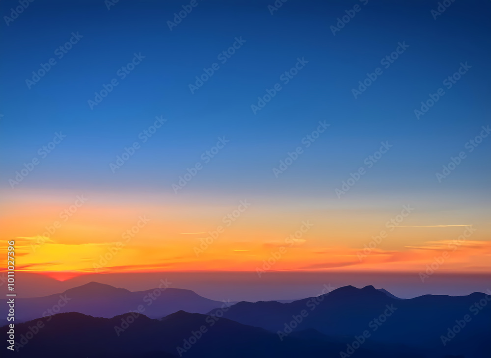 sunset in the mountains sunset in the mountains
