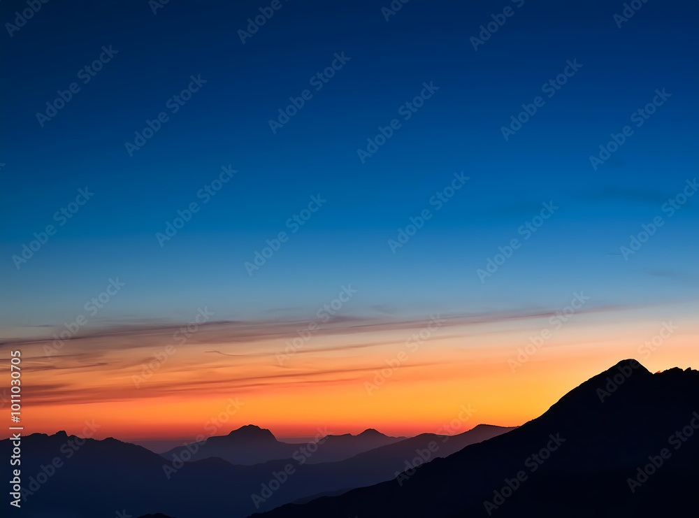 sunset in the mountains sunset in the mountains