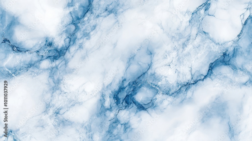 Obraz premium Blue and white marble texture background.