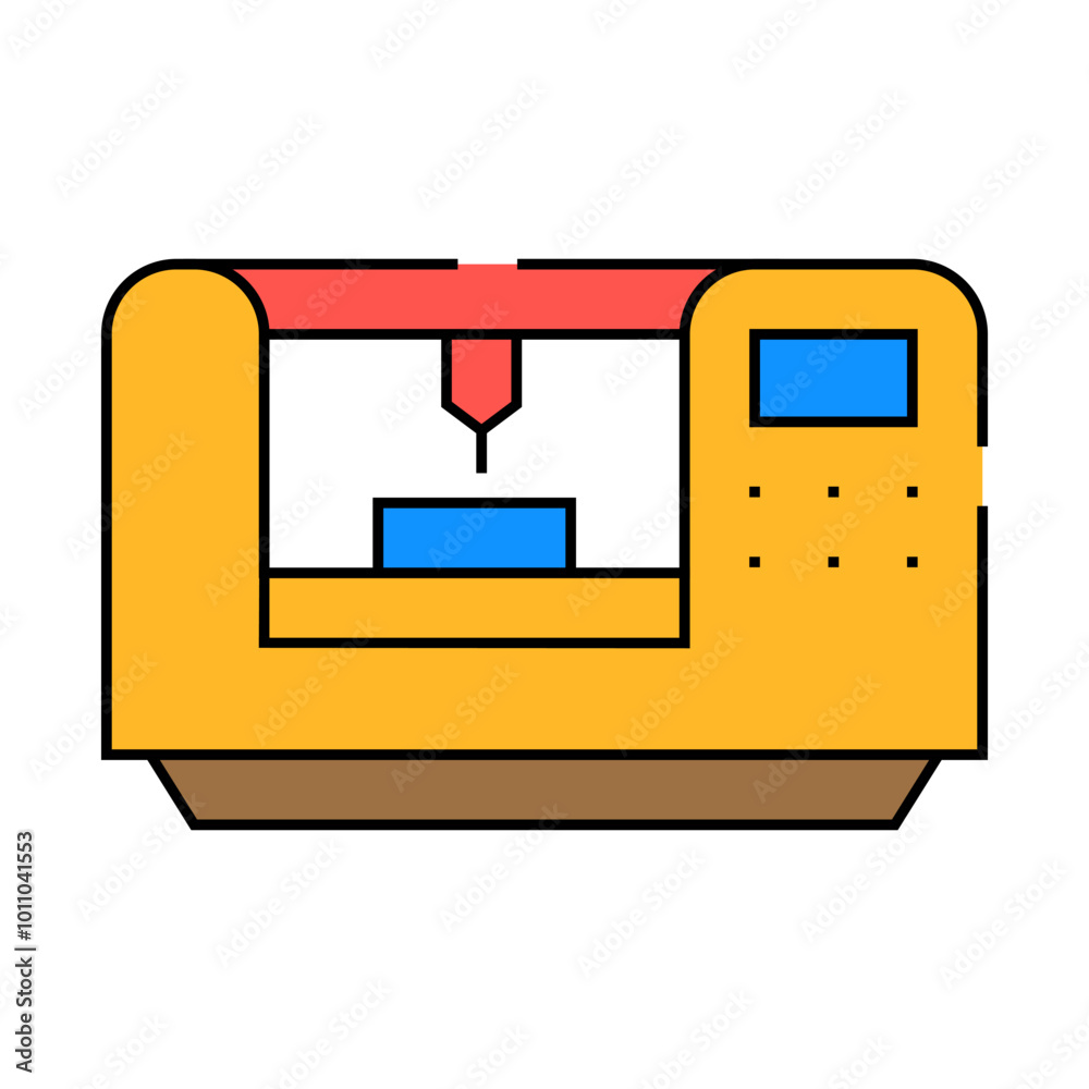 laser engraving line icon vector. laser engraving sign. isolated symbol illustration