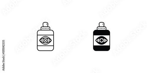 spray set icon with white background vector stock illustration