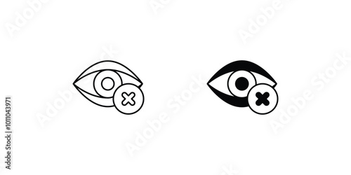 hide set icon with white background vector stock illustration