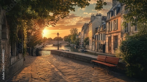 The quiet streets of Saint-Louis, with its charming houses and historic ambiance.