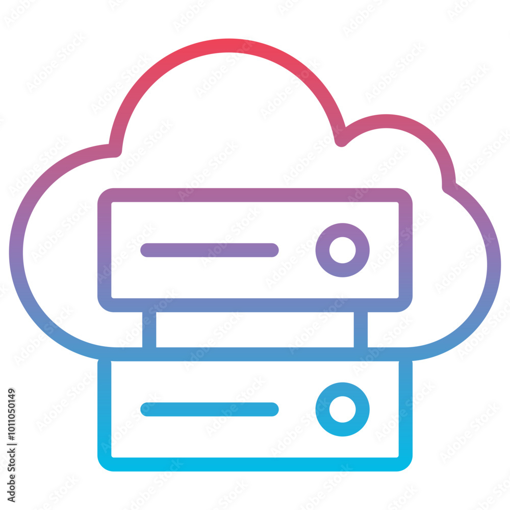 Cloud Data Icon Cloud Data Icon