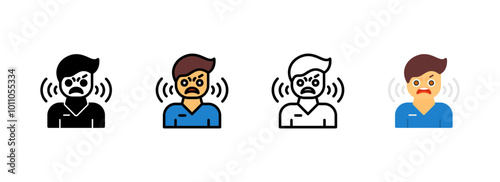 Set of Anger Icon