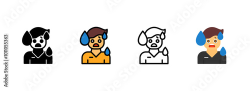 Set of Fear Icon