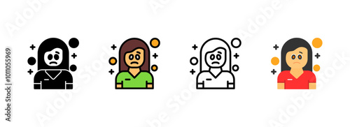 Set of Overwhelm Icon