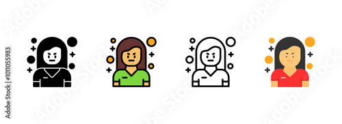 Set of Defensiveness Icon