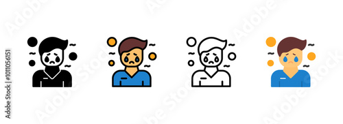 Set of Melancholy Icon
