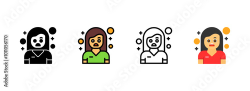 Set of Displeasure Icon