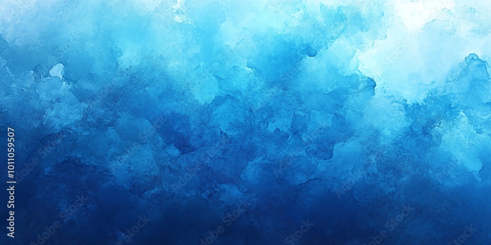 Obraz premium abstract blue background with a vivid gradient and smooth texture, providing a contemporary and futuristic design ideal for digital and creative projects
