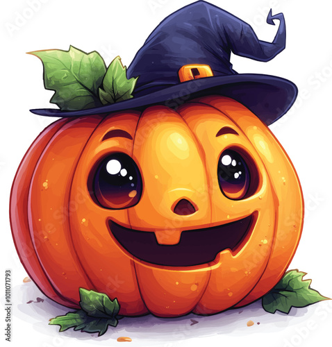 Cute pumpkin hallowen 