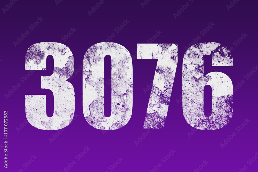 flat white grunge number of 376 on purple background. flat white grunge number of 376 on purple background.