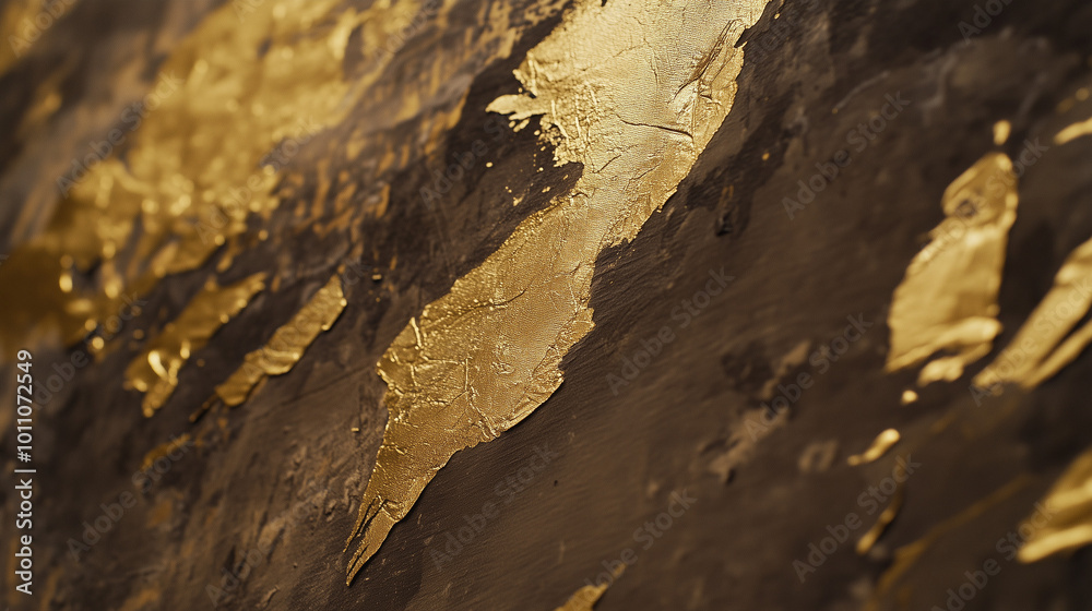 Gold Leaf Application on Surface Gold Leaf Application on Surface