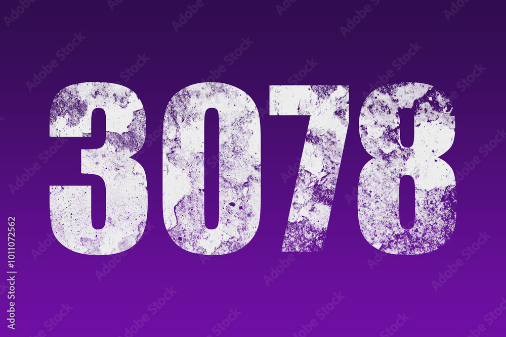 flat white grunge number of 378 on purple background. flat white grunge number of 378 on purple background.