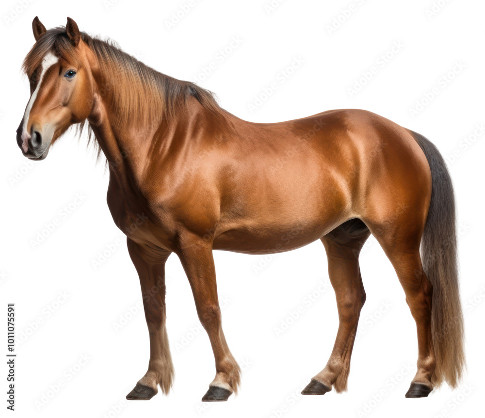 Obraz premium PNG Horse stallion standing mammal.