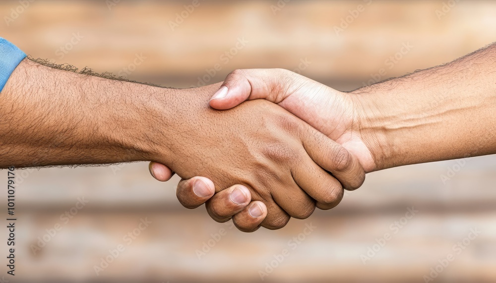 A close-up of a handshake symbolizing agreement and partnership between two individuals. Perfect for business or personal contexts. A close-up of a handshake symbolizing agreement and partnership between two individuals. Perfect for business or personal contexts.