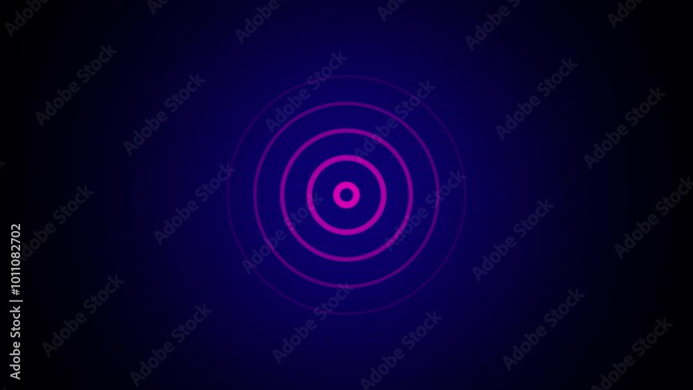 Technology Radio wave station signal frequency sign illustration on background ,Radio wave signal motion graphics and Radio waves background animation