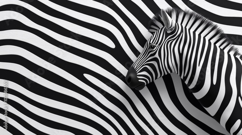 Zebra Stripes Seamless Texture Background Design