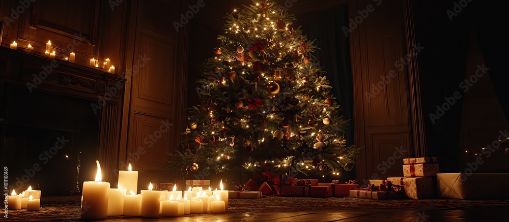 Christmas Tree and Candles Christmas Tree and Candles