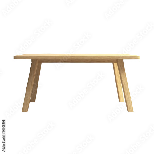 Modern innovative table designs on transparency background