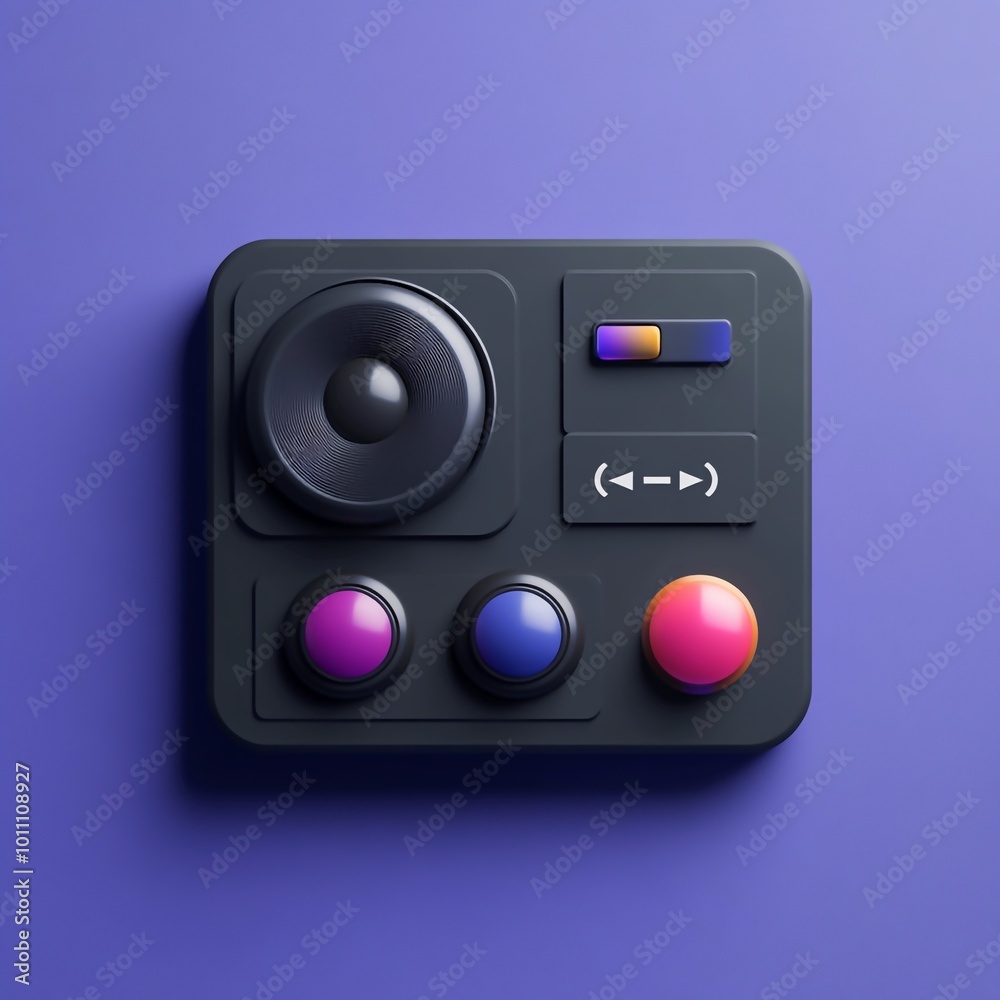 3D Editing Suite Icon: Video Production and Editing Illustration Logo 3D Editing Suite Icon: Video Production and Editing Illustration Logo