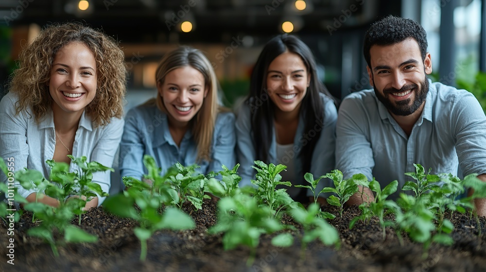 a diverse group of data scientists planting seeds symbolizing growth ,innovation in data science a diverse group of data scientists planting seeds symbolizing growth ,innovation in data science