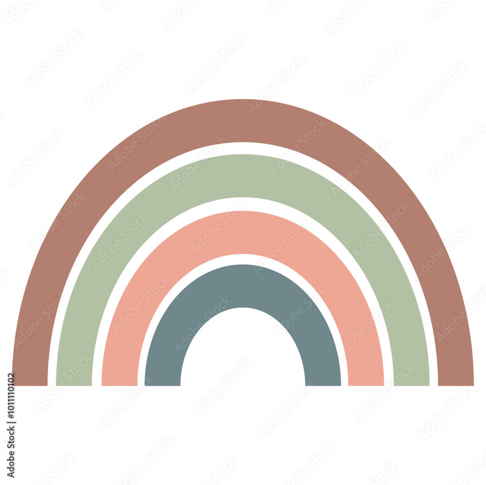 Scandinavian rainbow. Vector illustration Scandinavian rainbow. Vector illustration