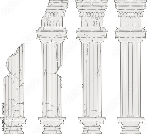 Design of elegant vintage column