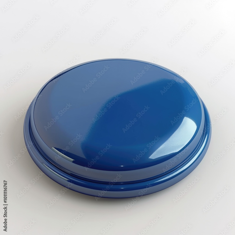 3D Blue Button. Blank Blue Button with Abstract Three-Dimensional Technology Design 3D Blue Button. Blank Blue Button with Abstract Three-Dimensional Technology Design
