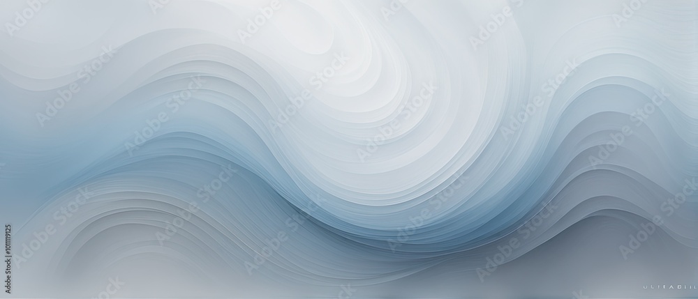 Abstract Blue and White Swirling Waves Abstract Blue and White Swirling Waves