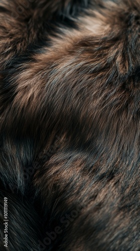 Brown and black animal fur creating interesting texture