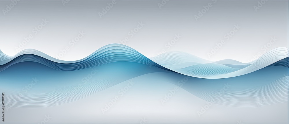 Obraz premium Abstract Blue Waves Background