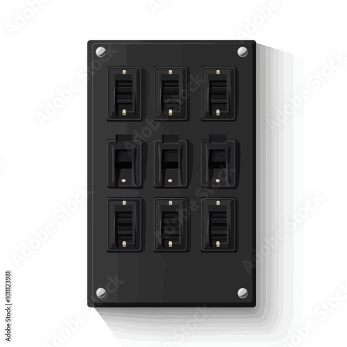 electrical switch on white