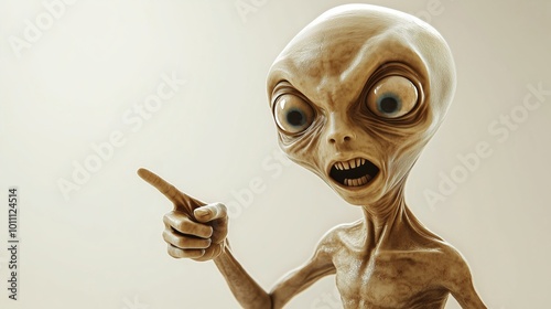 A Curious and Surreal Representation of an Alien Creature