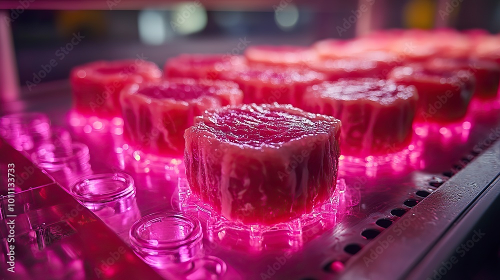 cultured meat concept laboratory setting presents petri dish nurturing lab grown meat promising sustainable food solutions generative ai cultured meat concept laboratory setting presents petri dish nurturing lab grown meat promising sustainable food solutions generative ai