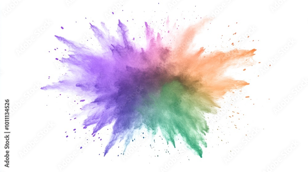 A vibrant explosion of colored powder creating a dynamic and artistic visual effect. A vibrant explosion of colored powder creating a dynamic and artistic visual effect.