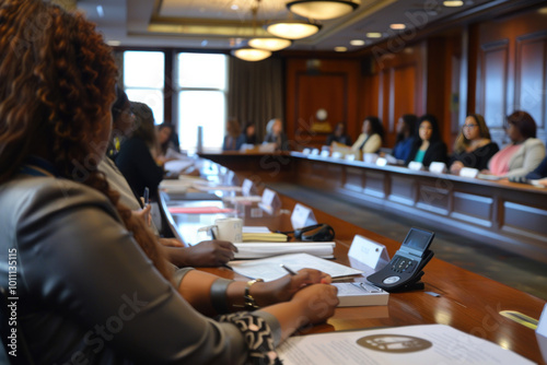 A workshop in a government building where public sector employees are being trained on diversity practices.