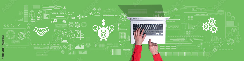 Concept of crowdfunding Concept of crowdfunding