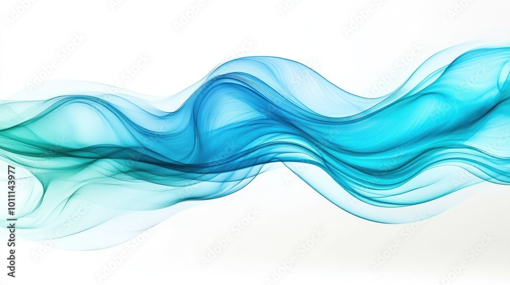 Abstract flowing waves of blue and teal create a serene and modern visual effect. Abstract flowing waves of blue and teal create a serene and modern visual effect.