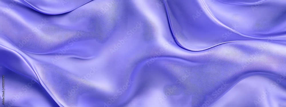 Obraz premium Blue and purple silk satin fabric background with wavy folds