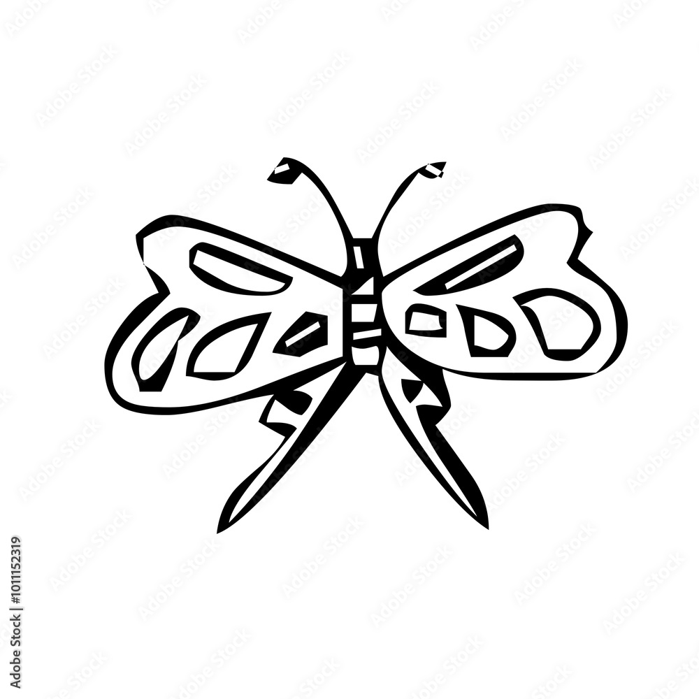 Bold Abstract Butterfly Design Bold Abstract Butterfly Design