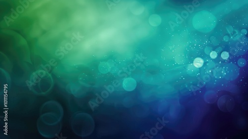 Blue Green Gradient Background. Marvellously Magical Texture in Silk Glow Blurred Illustration