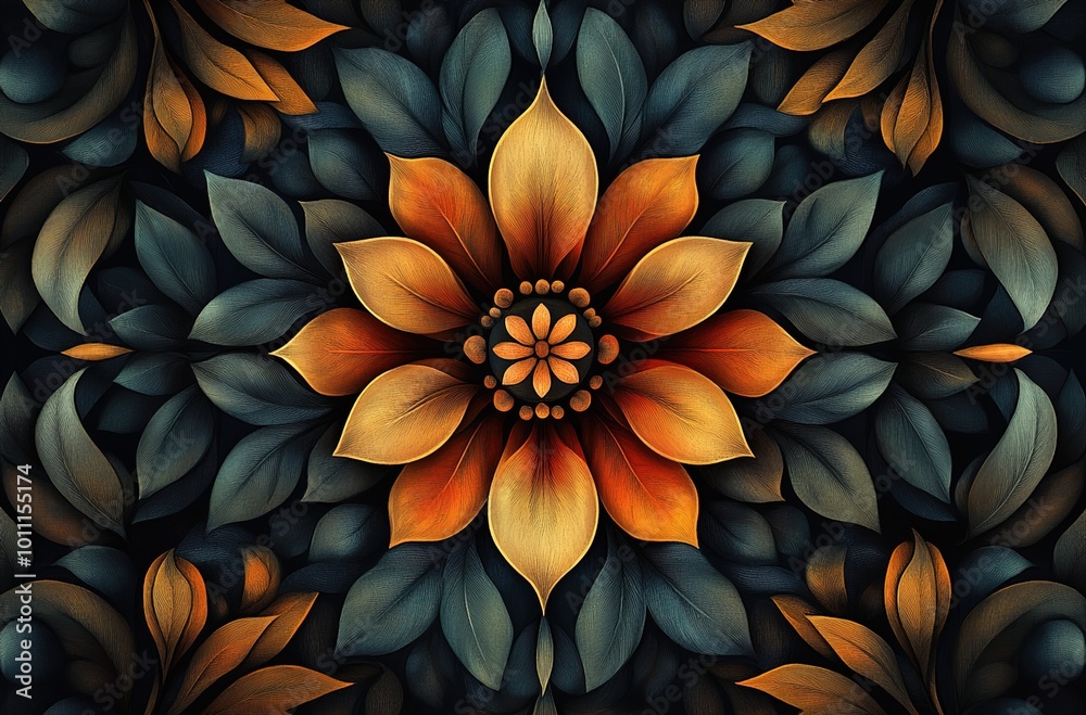 Traditional hand-painted folk art in bright floral patterns, known as Norwegian Scandinavian rosemaling.
