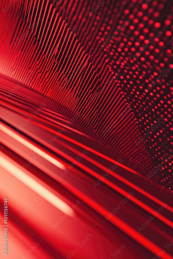 Fototapeta premium Close-up of red and black object