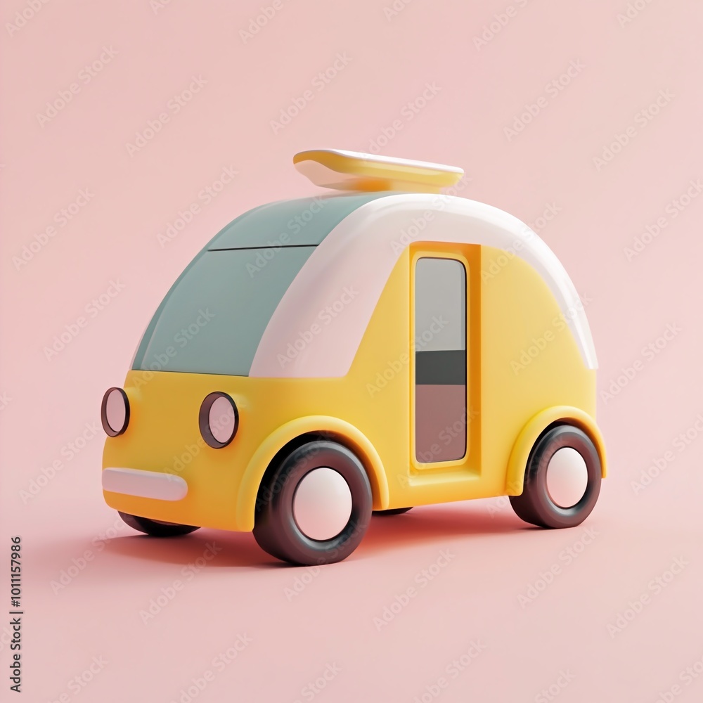 3D Sustainable Transportation Icon: Green Mobility Solutions Illustration Logo 3D Sustainable Transportation Icon: Green Mobility Solutions Illustration Logo