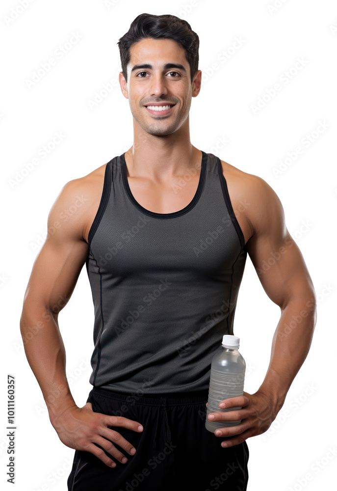 PNG A gym trainer portrait bottle adult. PNG A gym trainer portrait bottle adult.
