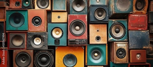 Wall of Vintage Speakers