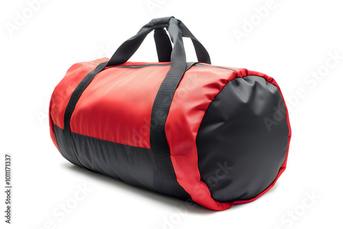 Gym bag mock up isolated on white background photo